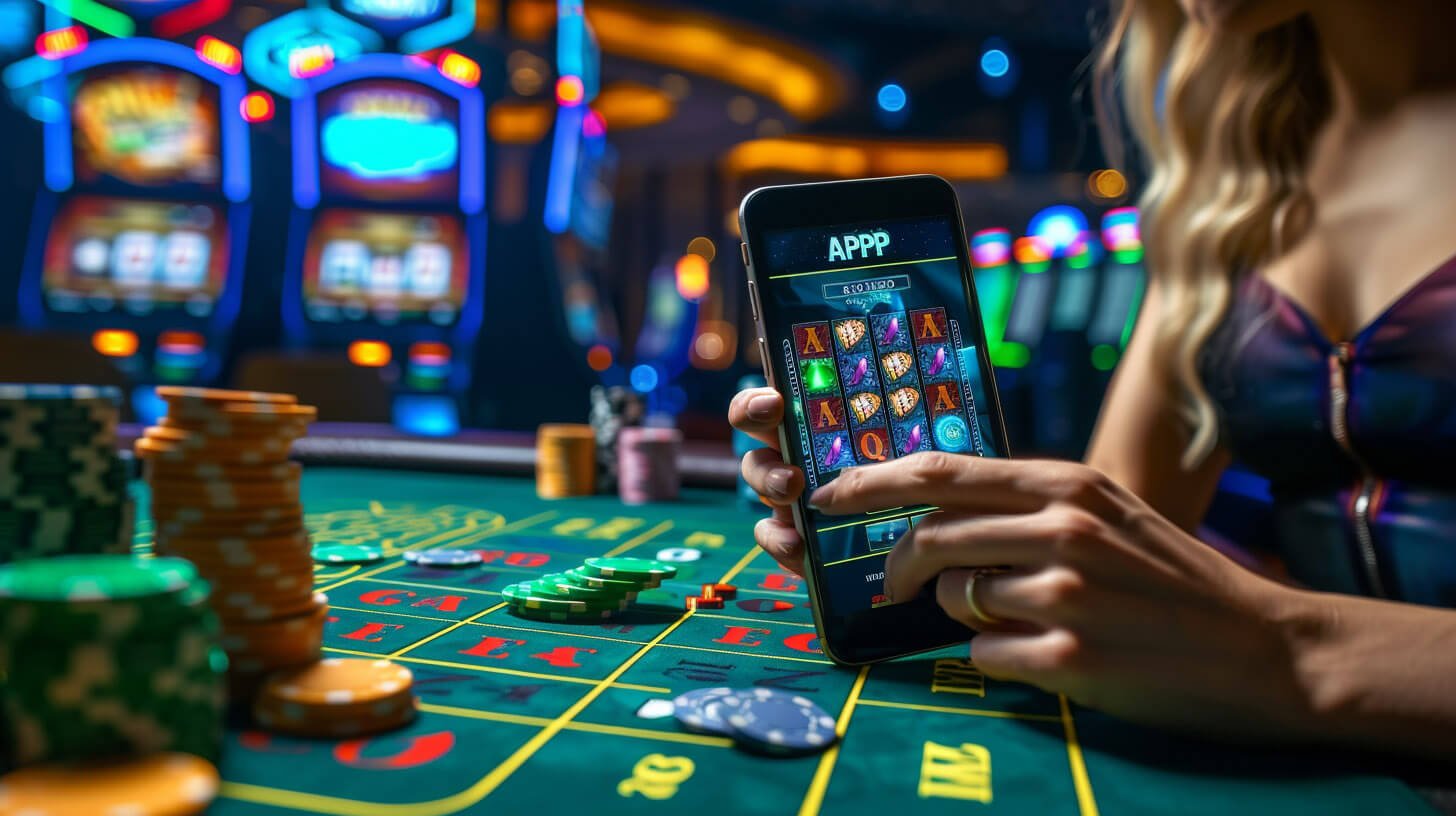 Red Tiger slot game rendering on a smartphone screen with low-latency connection indicator